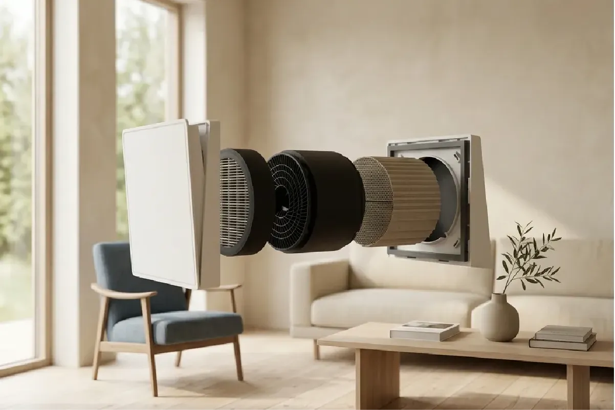 EcoPair ventilation system for condensation control in UK homes